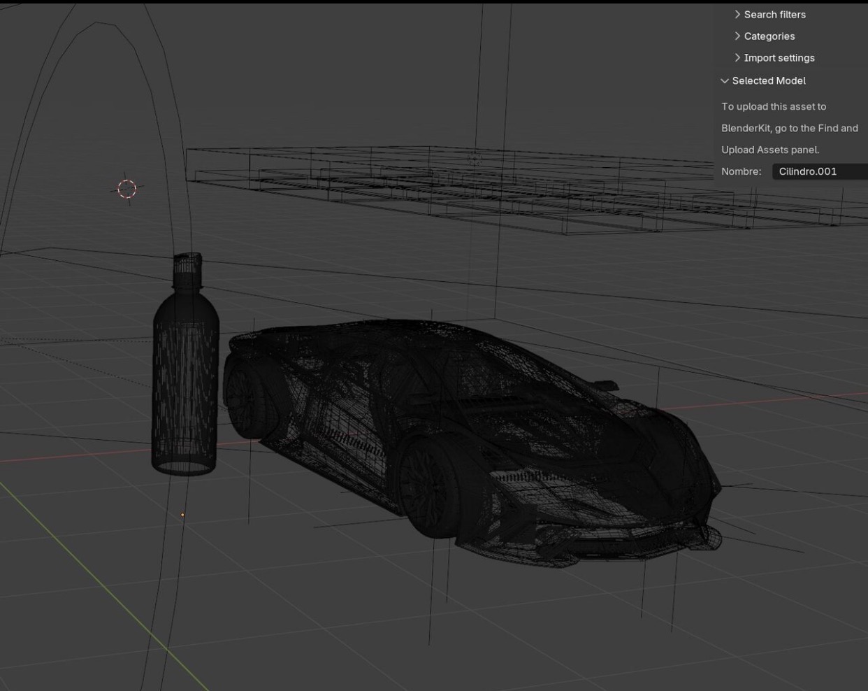 Antes — modelado 3D